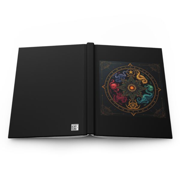 Mystical Hardcover Journal with Celestial Design - Perfect for Creative Reflections - Image 6