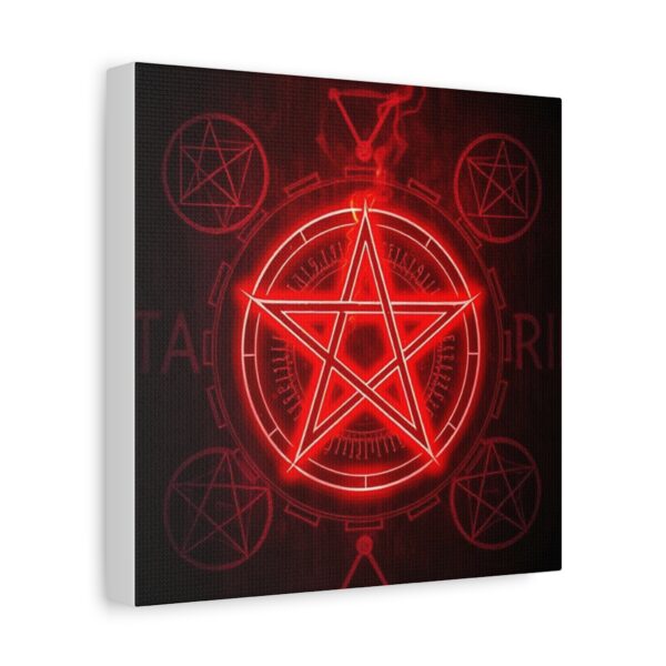 Red Pentagram Canvas Art - Mystical Home Decor - Image 12