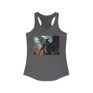 Fantasy Demon Graphic Racerback Tank Top for Women