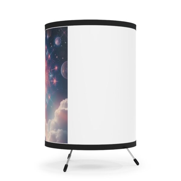 Cosmic Tripod Lamp with High-Res Printed Shade - Celestial Home Decor - Image 5