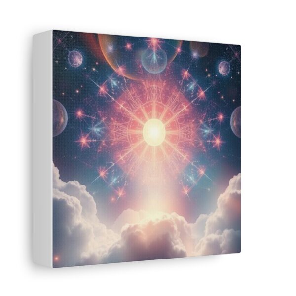 Cosmic Sun Canvas Art - 1.25" Stretched Matte Wall Decor - Image 7