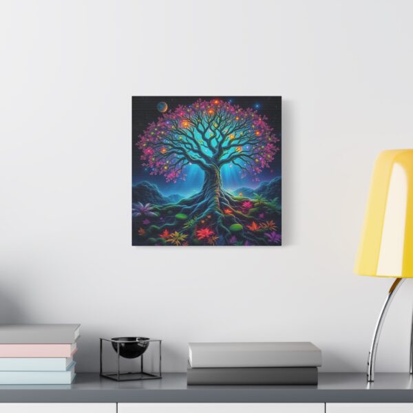 Vibrant Tree of Life Canvas Art - Stretched Wall Décor for Home and Office - Image 3