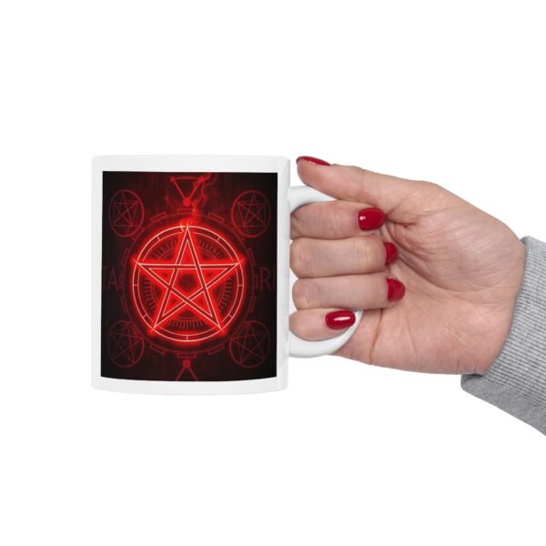 Red Pentagram Ceramic Mug - Perfect for Coffee Lovers - Image 13