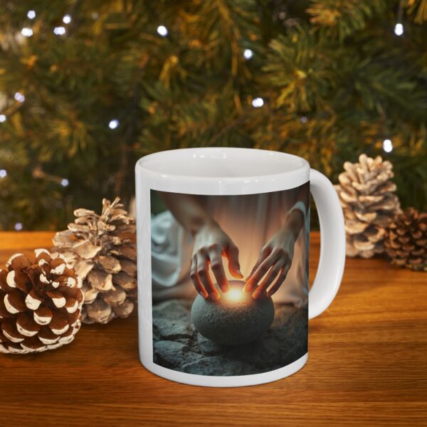 White Magik Ceramic Mug - 11oz & 15oz | Perfect for Coffee Lovers & Gift Giving - Image 10