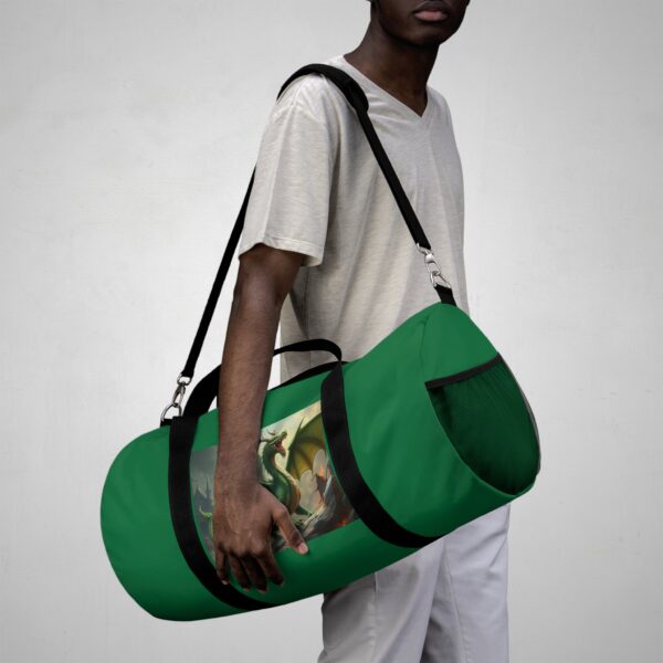 Green Dragon Duffel Bag - Stylish for Fantasy Lovers - Image 16