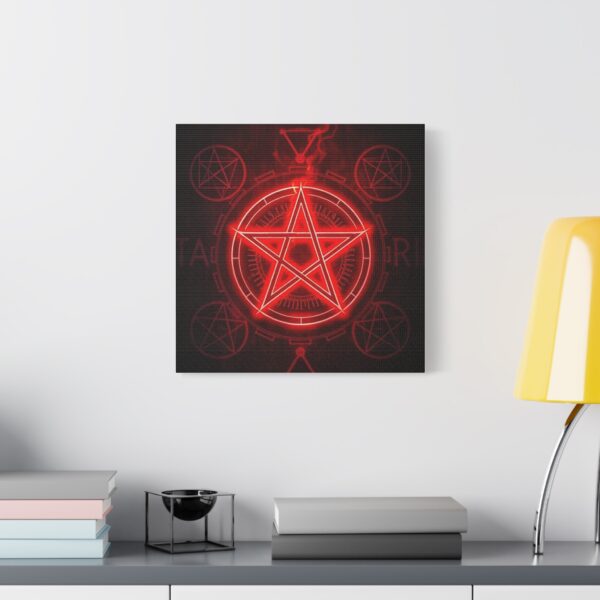 Red Pentagram Canvas Art - Mystical Home Decor - Image 28