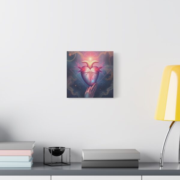 Mystical Heart Canvas Wall Art - Stretched Matte Design for Bohemian Decor - Image 11