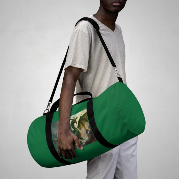 Green Dragon Duffel Bag - Stylish for Fantasy Lovers - Image 15