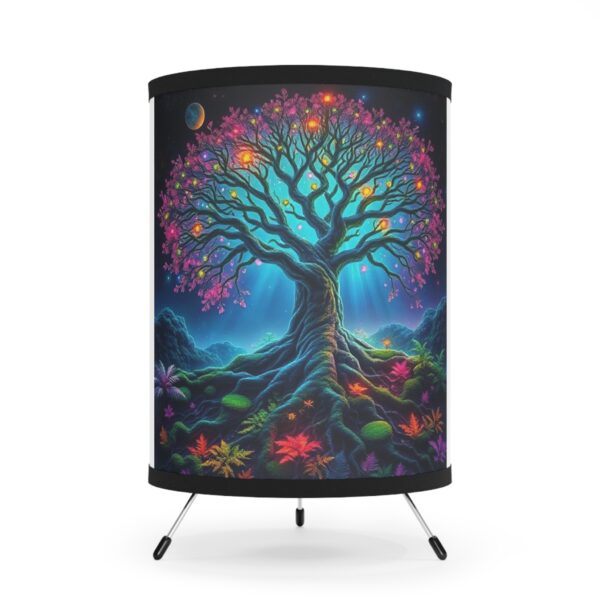 Enchanted Tree Tripod Lamp - High-Res Printed Shade for Cozy Ambiance - Image 2
