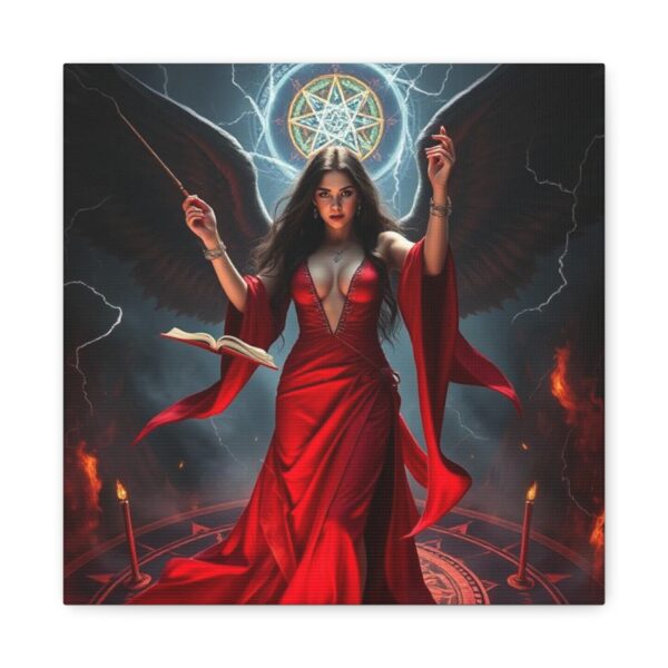 Mystical Witch Canvas Art - Stunning Home Decor for Halloween or Fantasy Lovers - Image 16