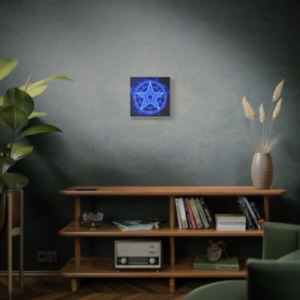 Mystical Blue Pentagram Canvas Art – Modern Wall Decor for Magic Lovers - Image 5