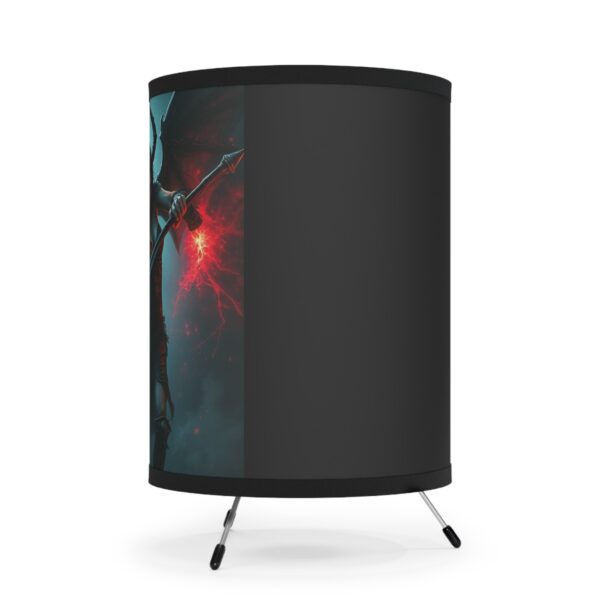 Gothic Tripod Lamp with High-Res Printed Shade - Fantasy Decor for Home & Office - Image 5