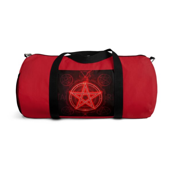 Stylish Red Pentagram Duffel Bag - Perfect for Travel and Gym - Image 13