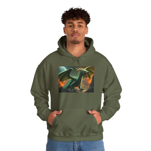 Green Dragon Graphic Hoodie for Gamers & Fantasy Lovers - Image 8