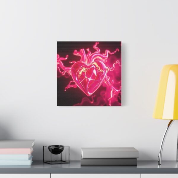 Abstract Heart Canvas Wall Art - Colorful Love Décor for Home - Image 3