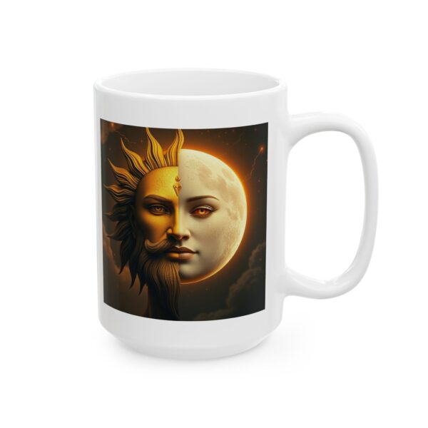 Celestial Sun & Moon Ceramic Mug - 11oz & 15oz, Astrology Coffee Cup - Image 17
