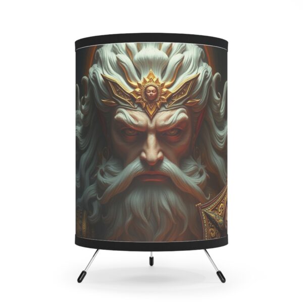 Majestic Tripod Lamp with High-Res Printed Mythical Design | Home Decor for Unique Spaces - Image 2