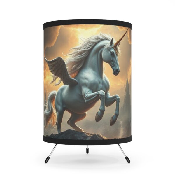 Whimsical Unicorn Tripod Lamp - Perfect for Kids' Rooms & Fantasy Lovers - Image 2