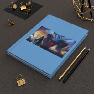 Blue Dragon and Mistress Hardcover Journal - Perfect Gift for Writers & Dreamers