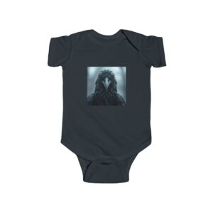 Creepy Raven Infant Bodysuit - Gothic Baby Outfit for Newborns