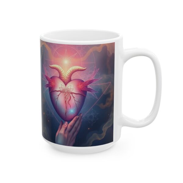 Mystical Heart Ceramic Mug - 11oz & 15oz, Perfect for Spiritual Lovers - Image 17
