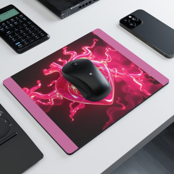 Vibrant Heart Mouse Pad - Colorful Desk Accessory for Creative Souls - Image 3
